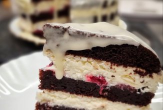 Торт Клюква в снегу