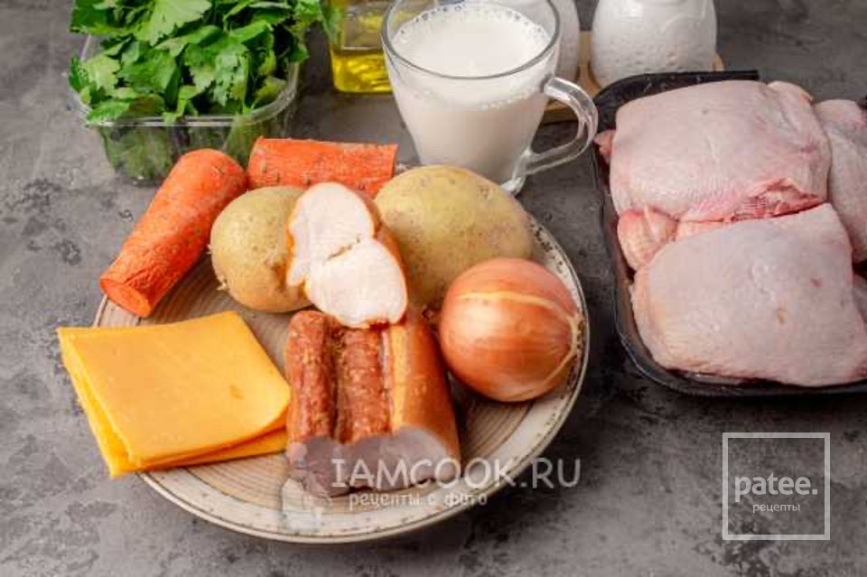 Чаудер с курицей (американский суп) 🍲 - Шаг 1