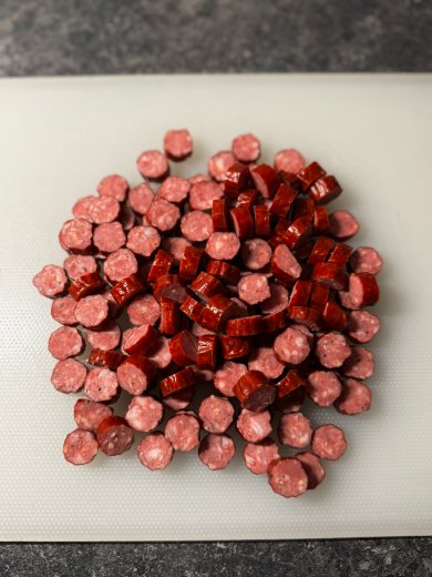 Гороховый супчик с копченными колбасками 🍲 - Шаг 3