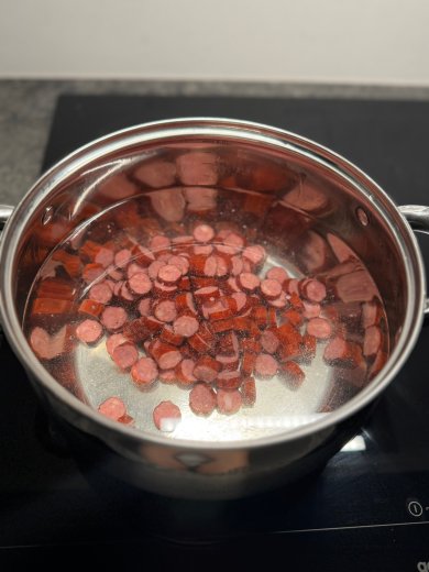 Гороховый супчик с копченными колбасками 🍲 - Шаг 4