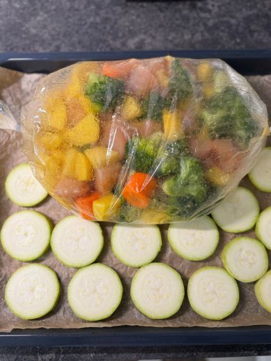 Запеченный картофель с мясом и овощами в рукаве - Шаг 6