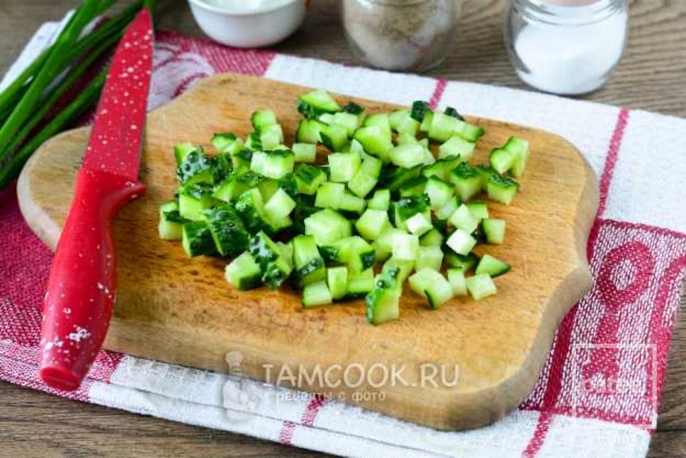 Картофельный салат с яйцом и огурцом 🥗 - Шаг 2
