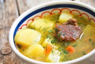 Суп картофельный  с мясом 🍲