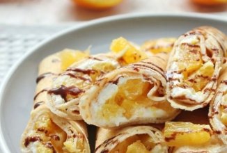 Блины с маскарпоне и апельсином 🥞