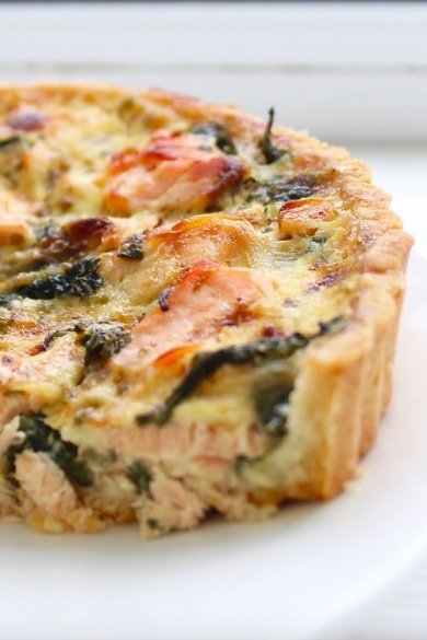 Песочный рыбный пирог со шпинатом 🥧 - Шаг 1