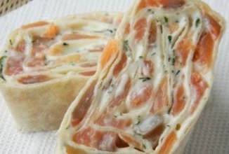 Рулет из лаваша с красной рыбой👍🏼