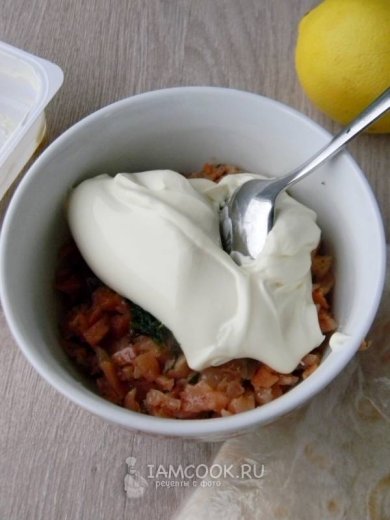 Рулет из лаваша с красной рыбой👍🏼 - Шаг 3