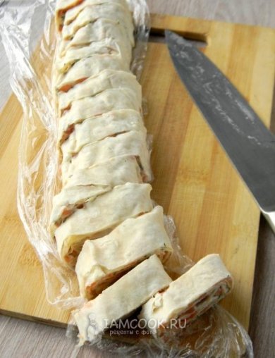 Рулет из лаваша с красной рыбой👍🏼 - Шаг 7