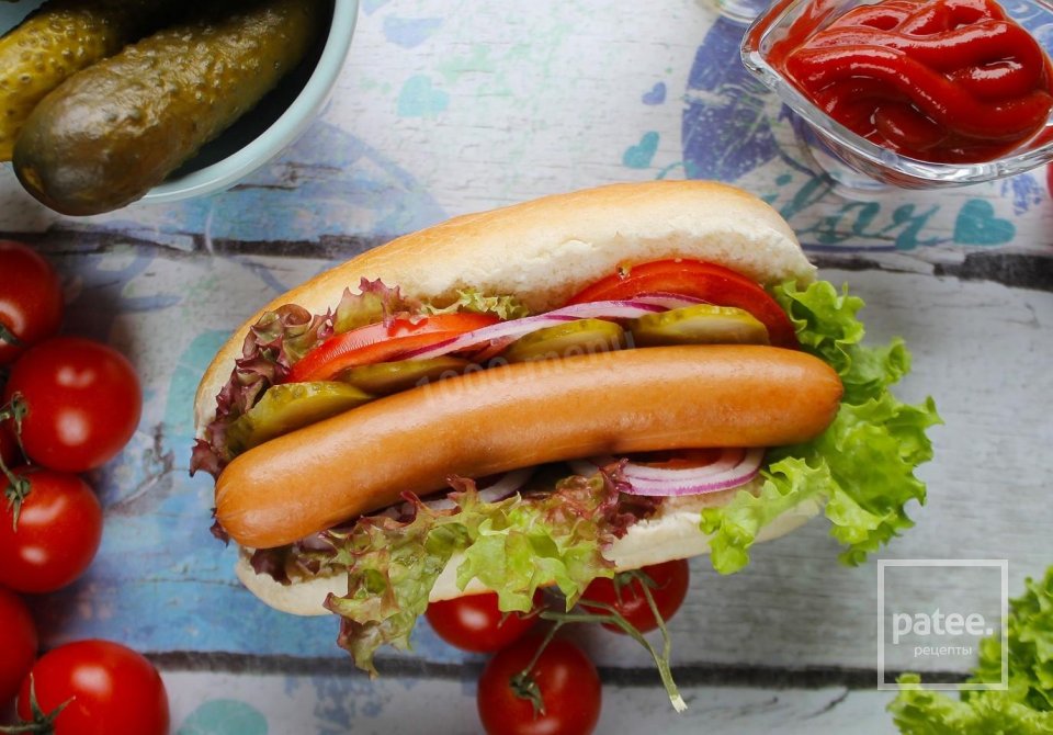 Хот дог в домашних условиях в булочке с сосиской 🌭 - Шаг 7