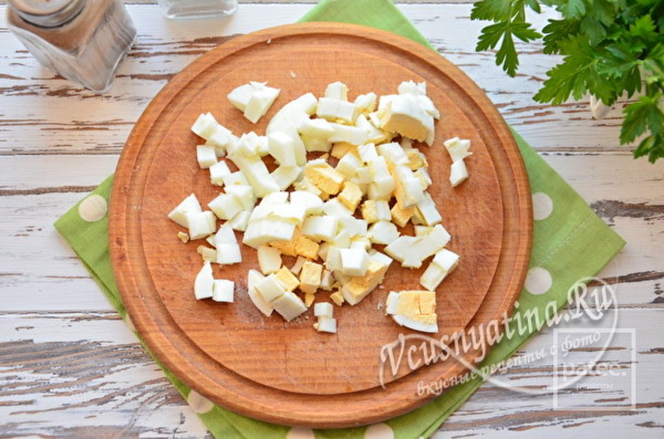 Салат «Мадам Кураж» с курицей и виноградом 🥗 - Шаг 3