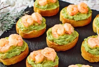 Кростини с креветками 👍🏼