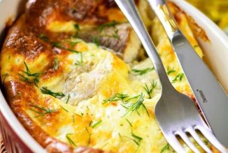 Минтай в яичной заливке в духовке 🐠