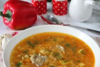 Суп Харчо с картошкой и рисом 🍲