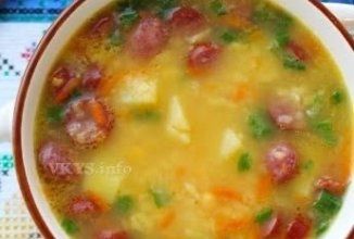 Гороховый суп с охотничьими колбасками 🍲