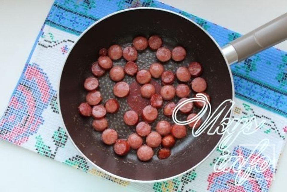 Гороховый суп с охотничьими колбасками 🍲 - Шаг 9