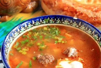 Мастава с фрикадельками (узбекский суп) 🍲
