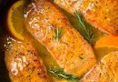 Лосось в апельсиновом соусе с розмарином 🐠