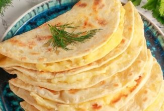 Кыстыбый с сыром и картошкой 👍🏼