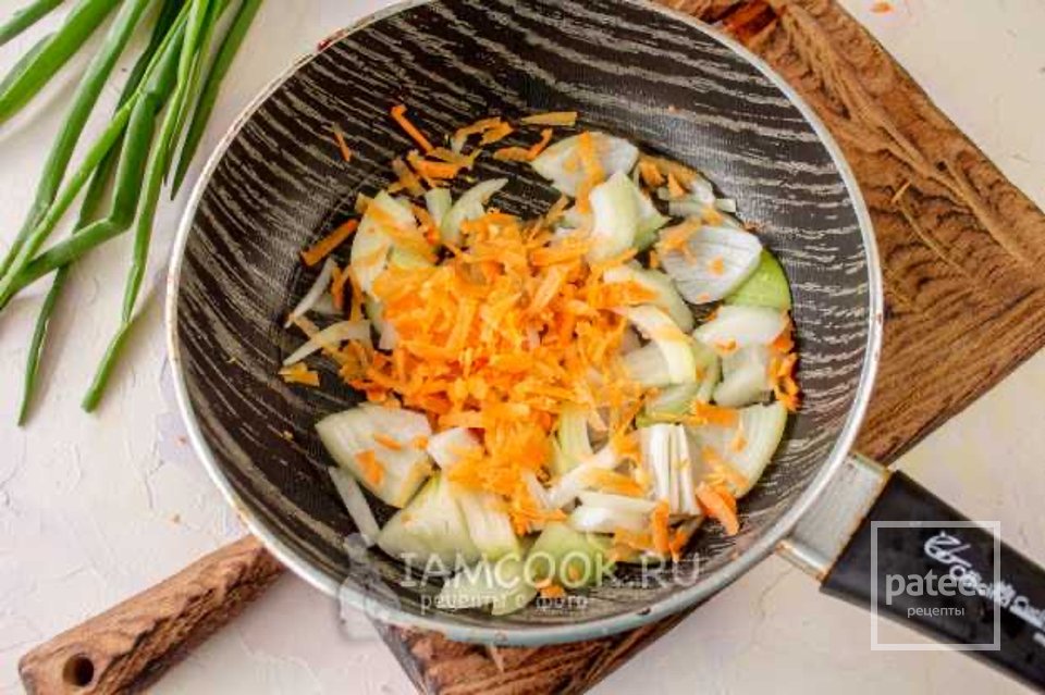 Куриная печень с рисом на сковороде👍🏼 - Шаг 3