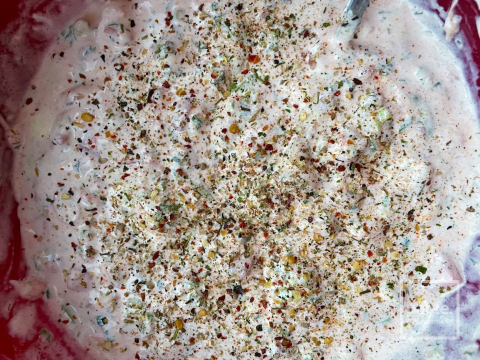 Треска под соусом из сметаны, овощей и пармезана. - Шаг 5