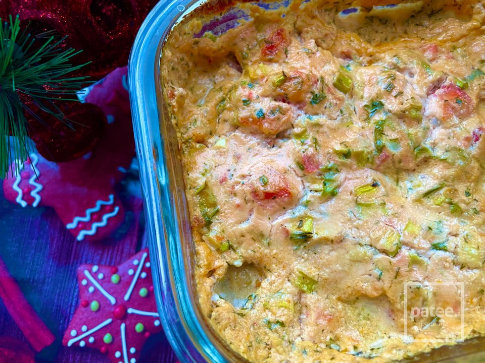 Треска под соусом из сметаны, овощей и пармезана. - Шаг 7