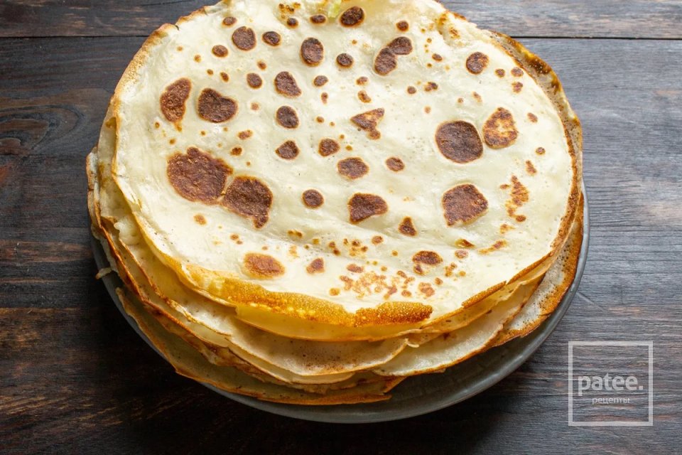 Блины с мясом и грибами 🥞 - Шаг 9
