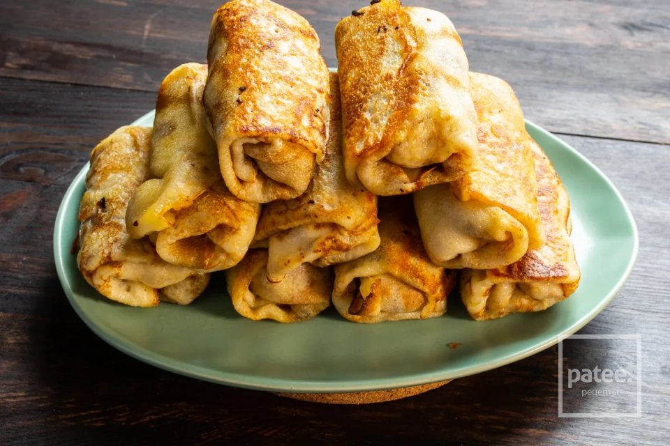 Блины с мясом и грибами 🥞 - Шаг 12