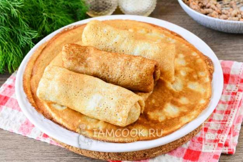 Блины с куриной печенью луком и морковью 🥞 - Шаг 12