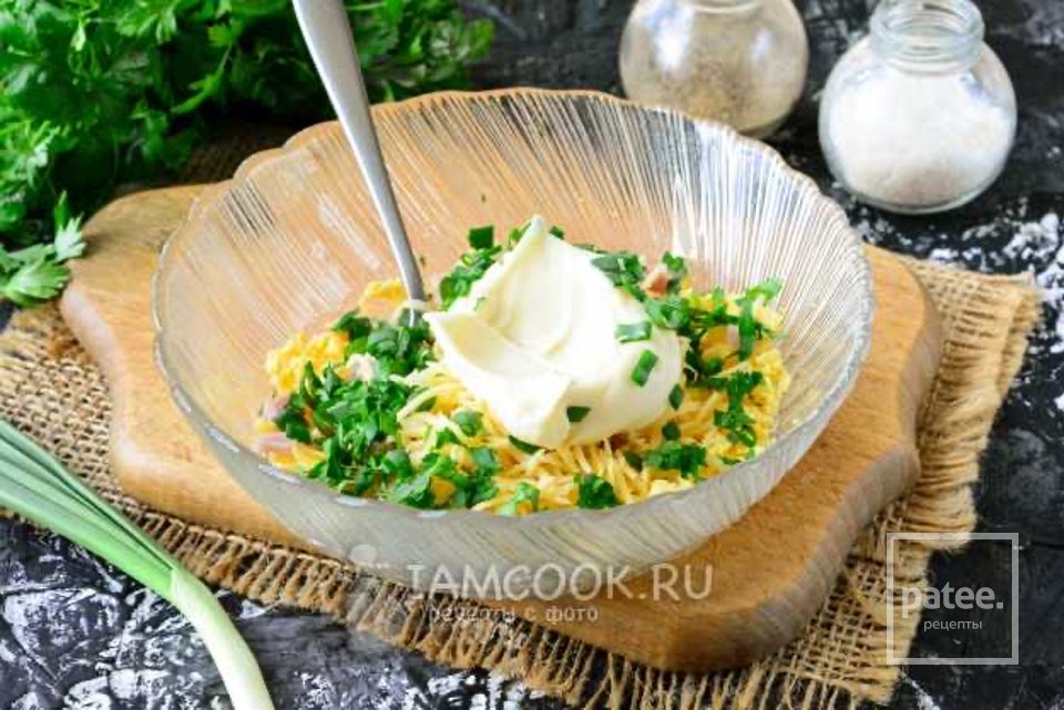 Яйца, фаршированные ветчиной и сыром 🥚 - Шаг 5