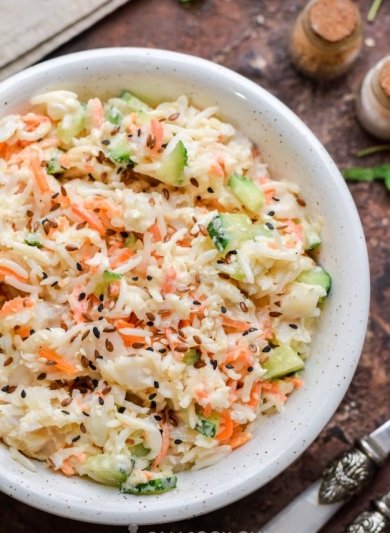 Салат с минтаем и рисом 🥗