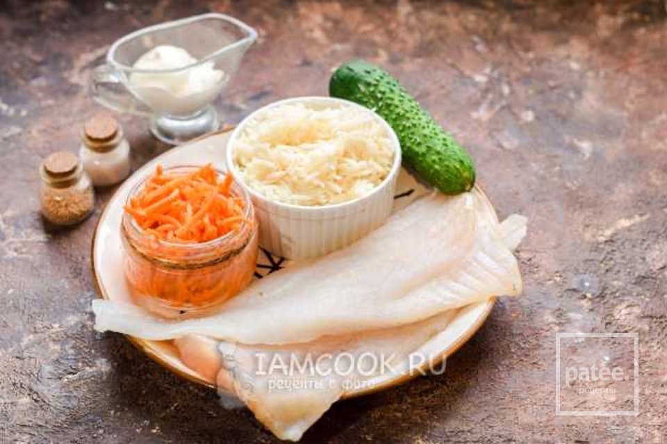 Салат с минтаем и рисом 🥗 - Шаг 1