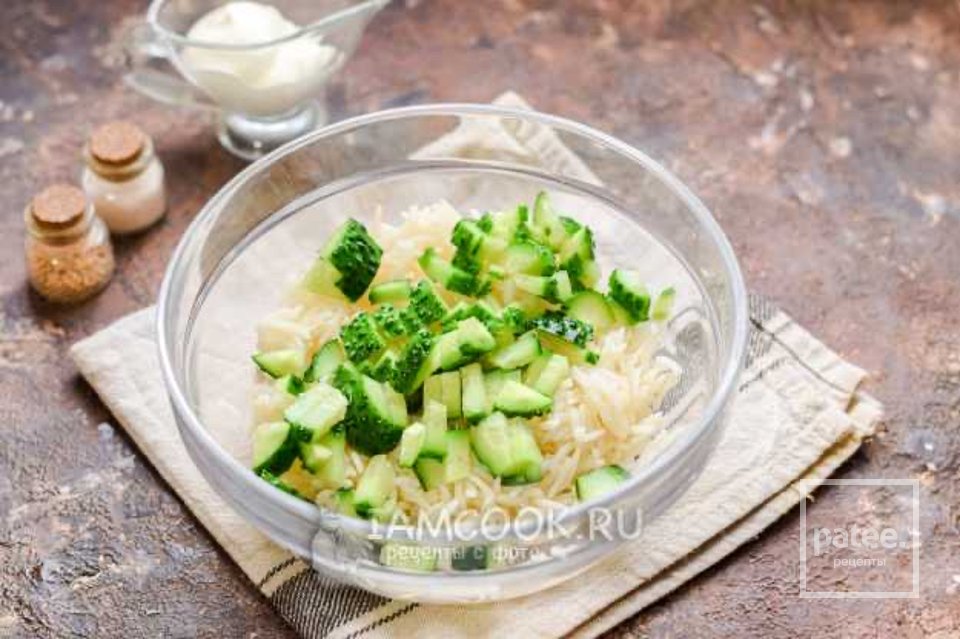 Салат с минтаем и рисом 🥗 - Шаг 3