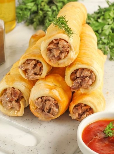 Трубочки с мясом 👍🏼 - Шаг 6