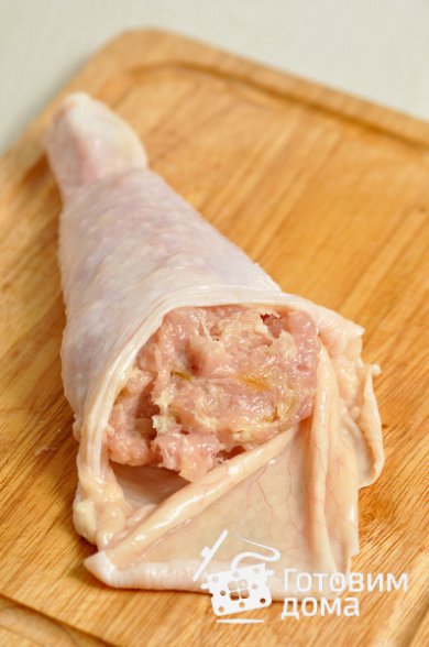 Фаршированные куриные окорочка 🍗 - Шаг 11