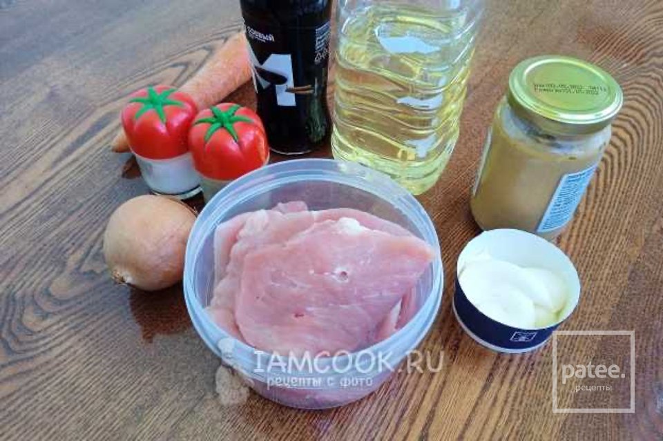 Тушеная свинина с соевым соусом и горчицей 🥩 - Шаг 1
