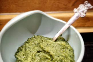 Пюре из картофеля и шпината