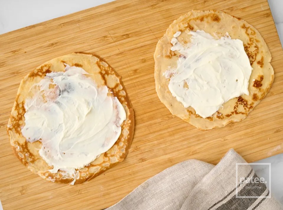 Блины с семгой и сливочным сыром - Шаг 6