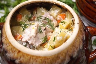 Минтай в горшочке