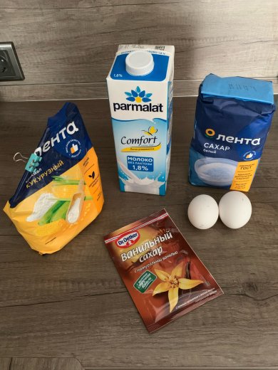 Молочный пудинг - Шаг 1