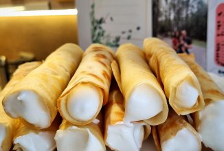 Вафельные трубочки с белковым кремом