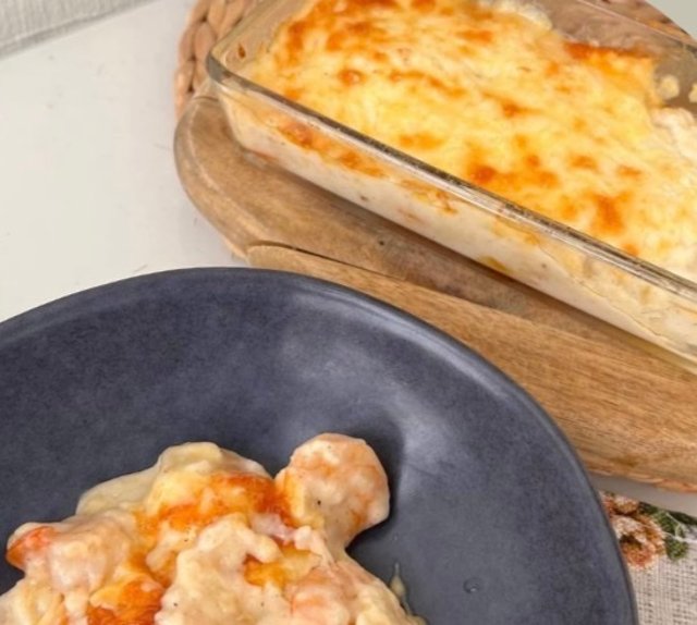Жульен с креветками