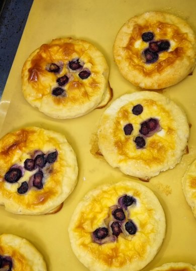 Сырники со сметанной заливкой (в духовке)