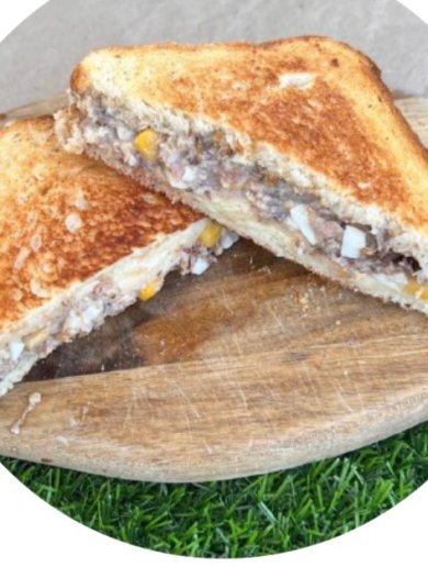 Горячий тост с тунцом