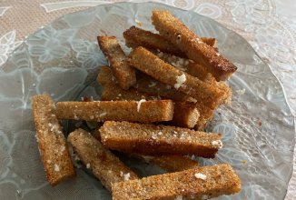 гренки с чесноком