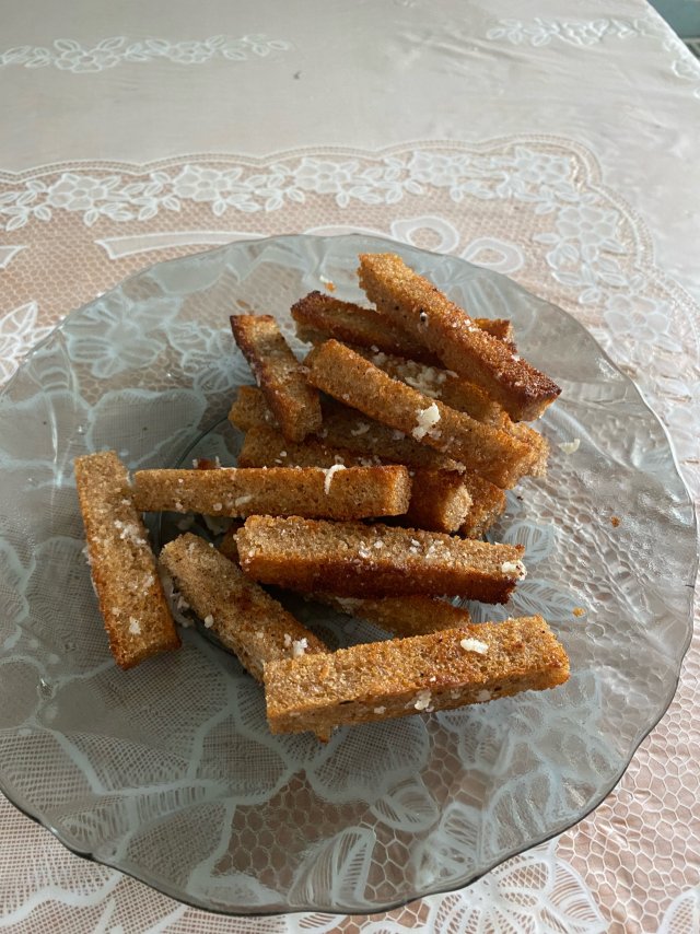 гренки с чесноком