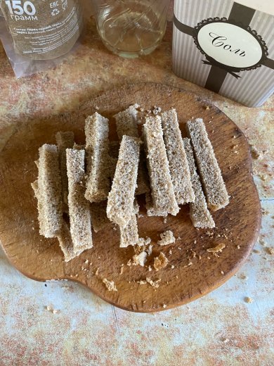 гренки с чесноком - Шаг 3