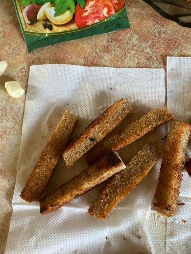 гренки с чесноком - Шаг 7