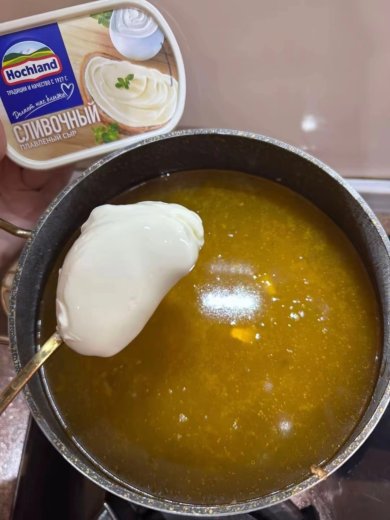 Сырный суп с грибами - Шаг 6