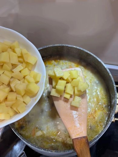 Сырный суп с грибами - Шаг 7