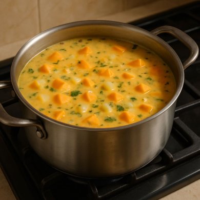 Сырный суп пюре для малышей - Шаг 6